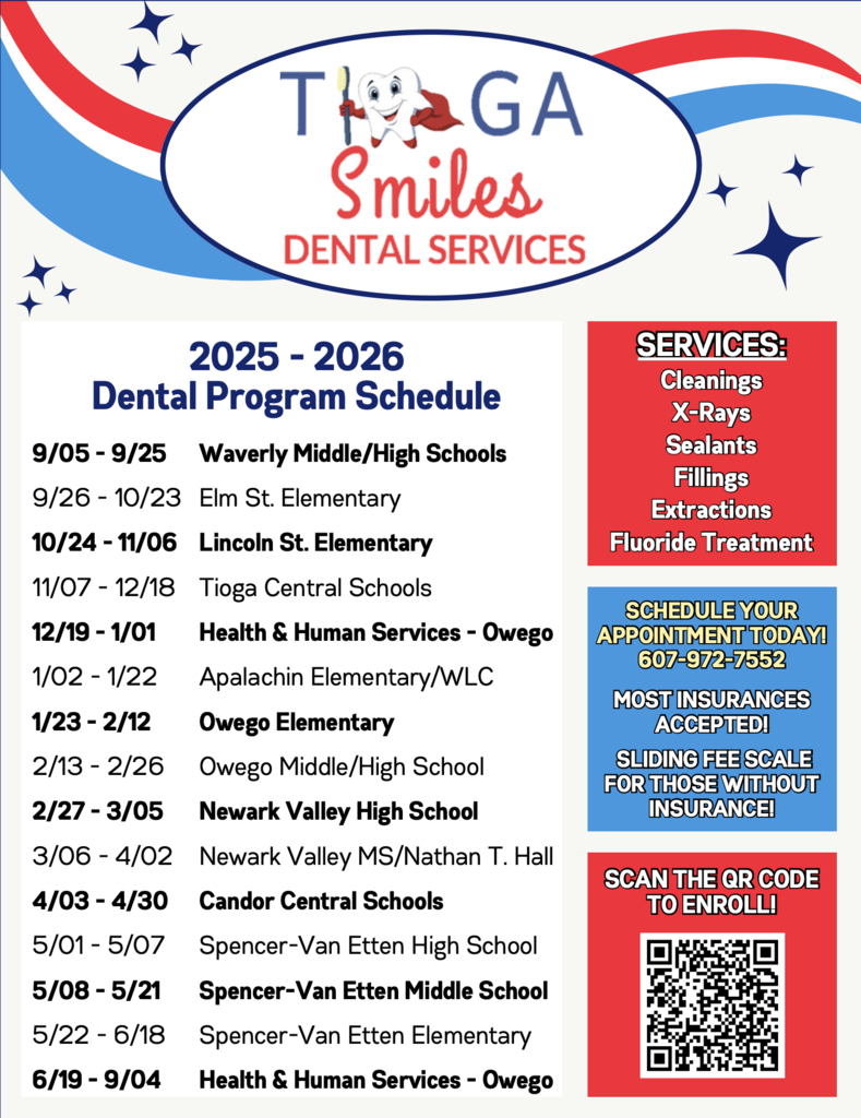 Tioga Smiles Dental Van Visits