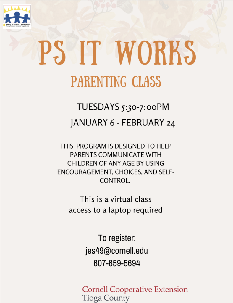 Parenting Classes Flier