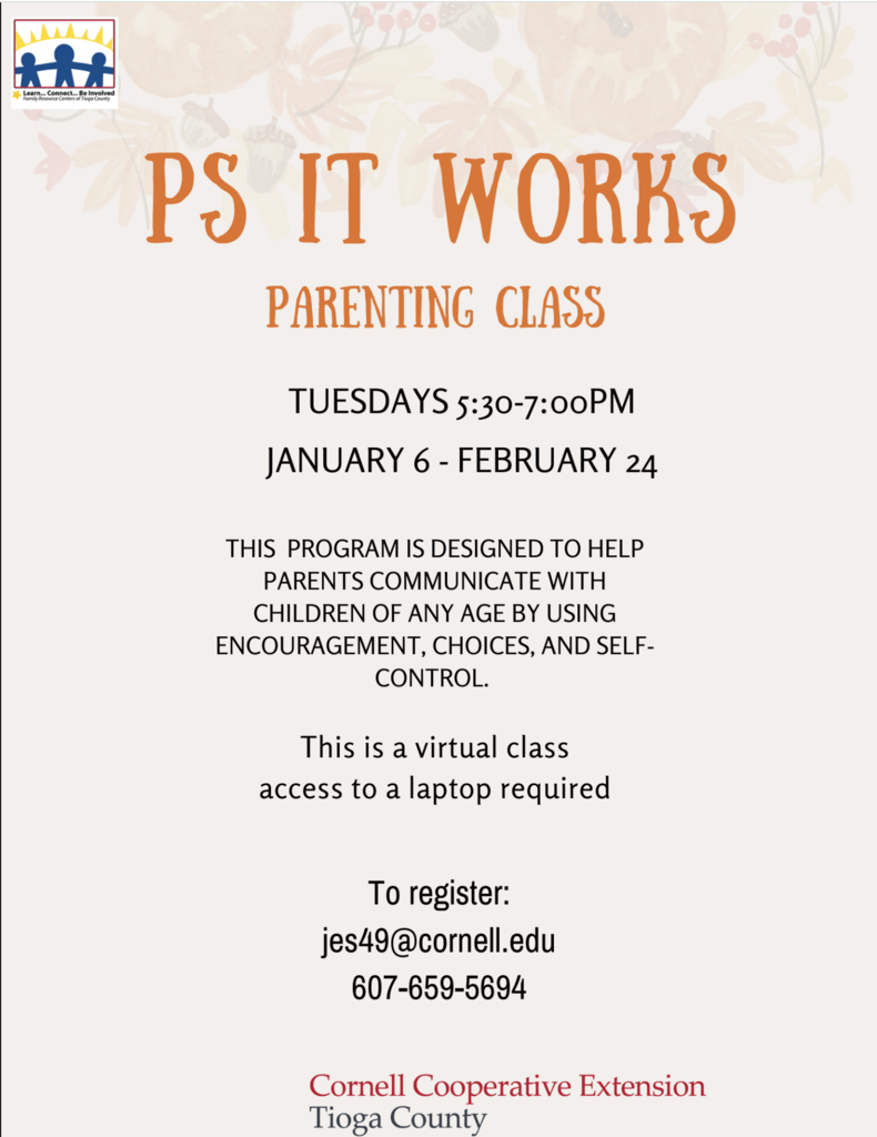 Parenting Classes Flier