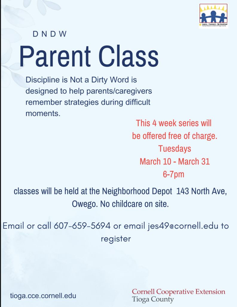 Parenting Classes Flier