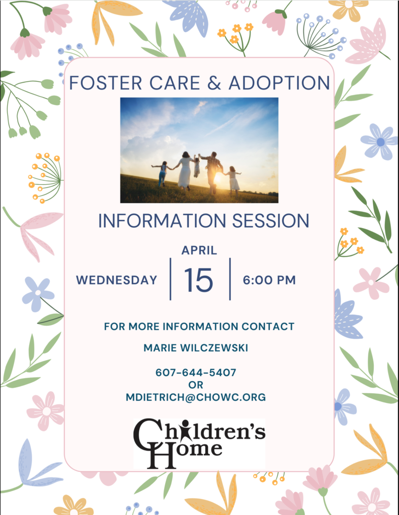 Children's Home Foster Info Flier