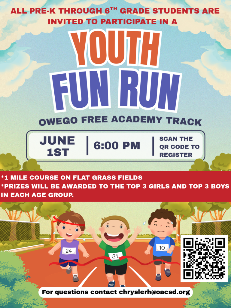 OA Youth Fun Run Flier
