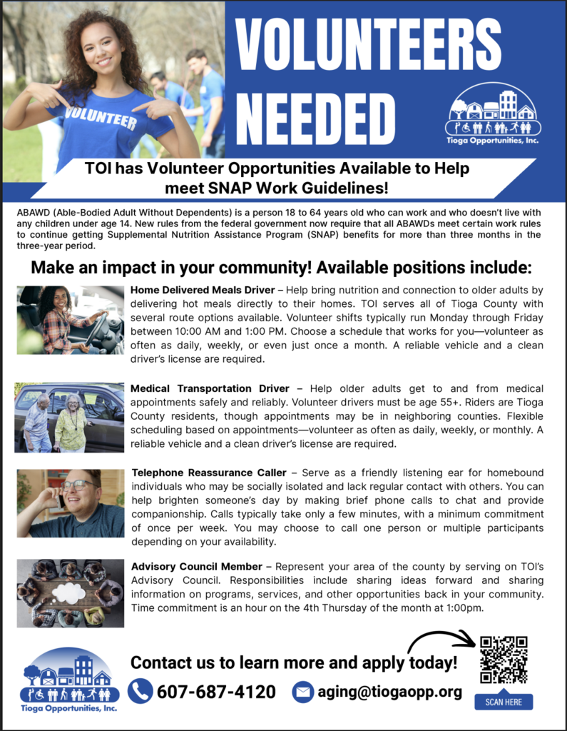 Volunteers Needed Flyer