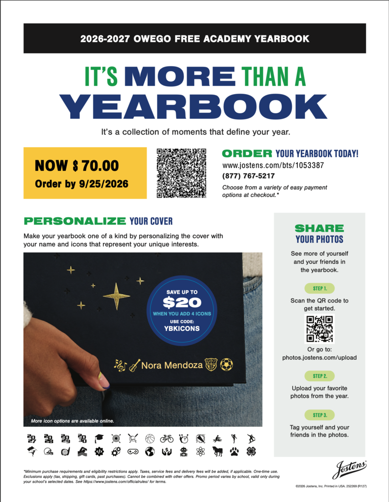 OFA Jostens Yearbook Information