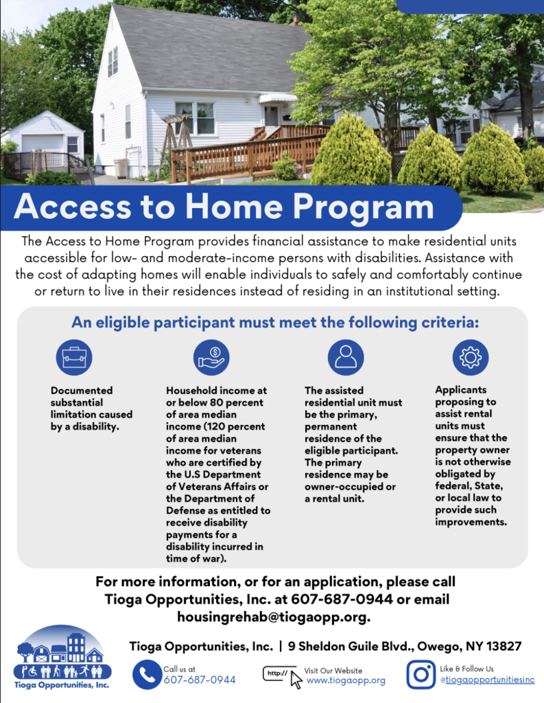 Tioga Opportunities Flier