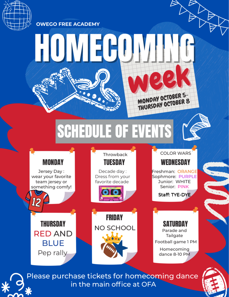OFA Spirit Week 2026 Flyer