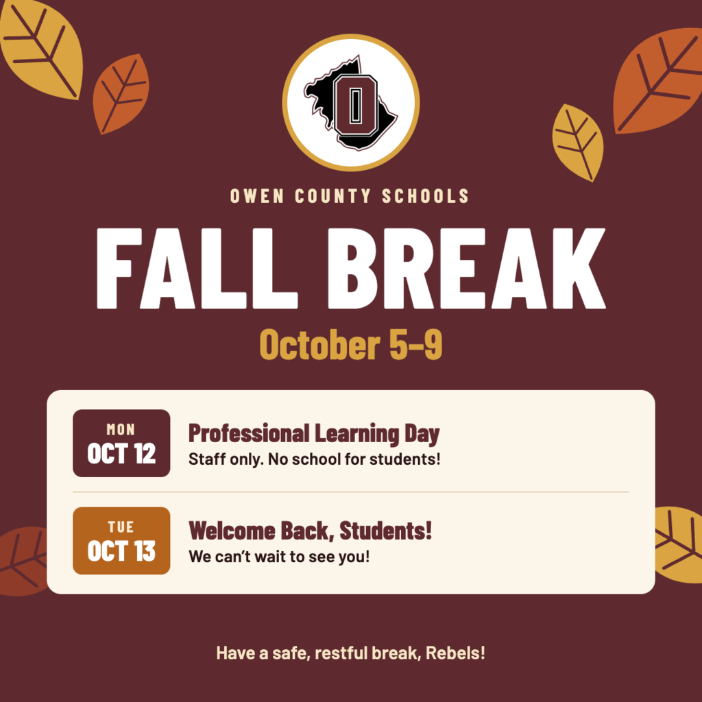 OCS Fall Break Graphic