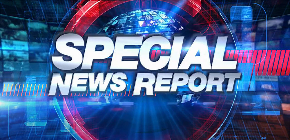 special news report screen