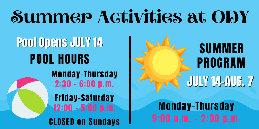 summer program and pool hours