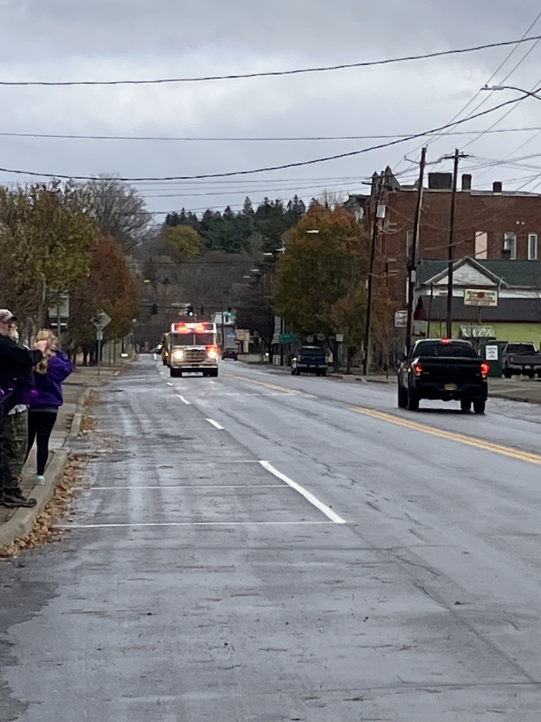 Fire truck escort