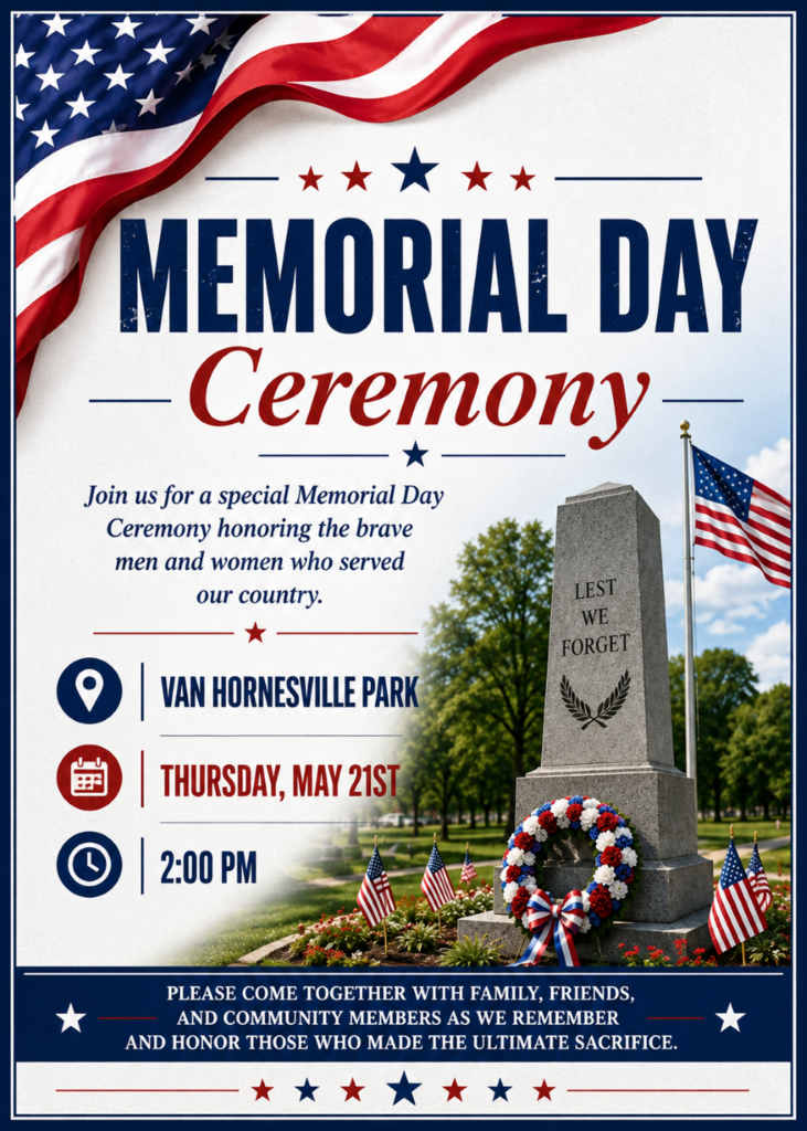 Memorial Day remembrance flyer