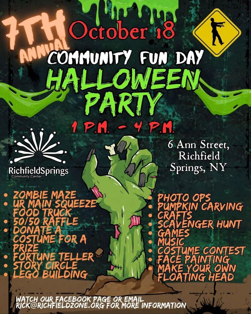 Halloween Community Fun Day flyer