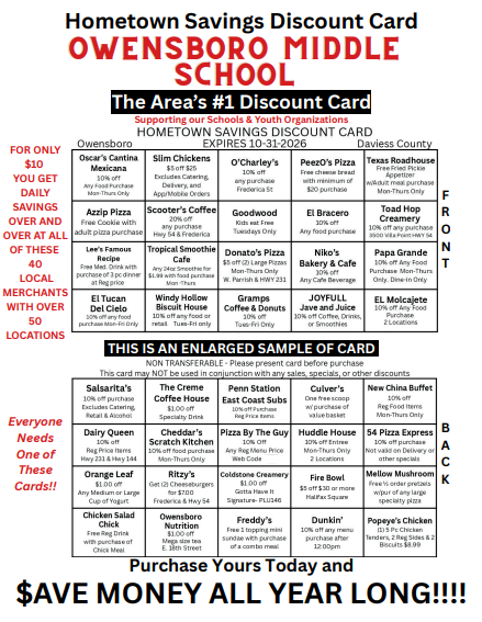 Discount cards