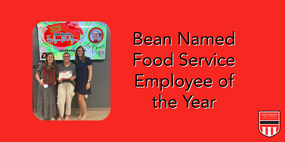 Bean Named Food Service Employee of the Year