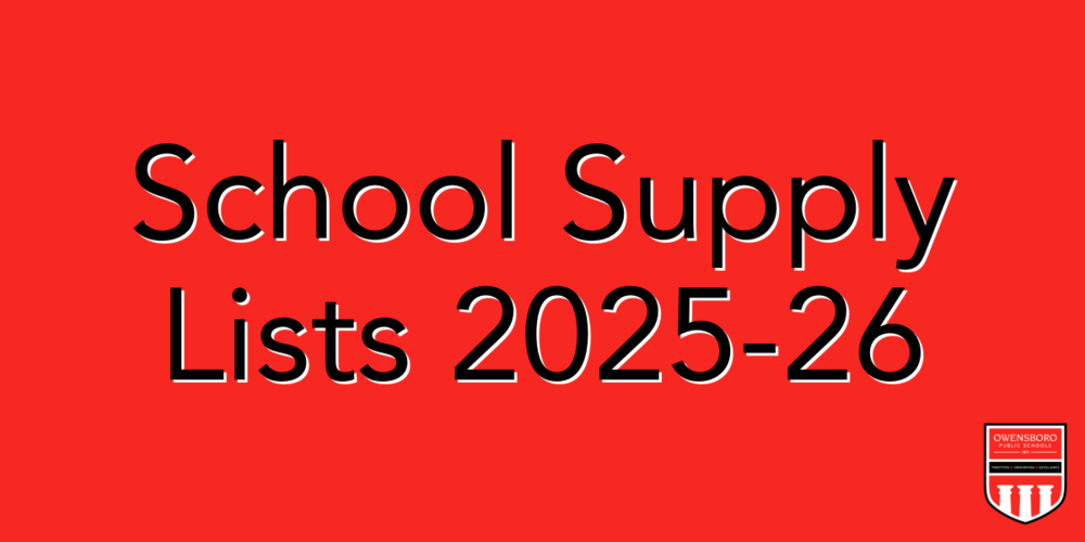 School Supply Lists 2025-26
