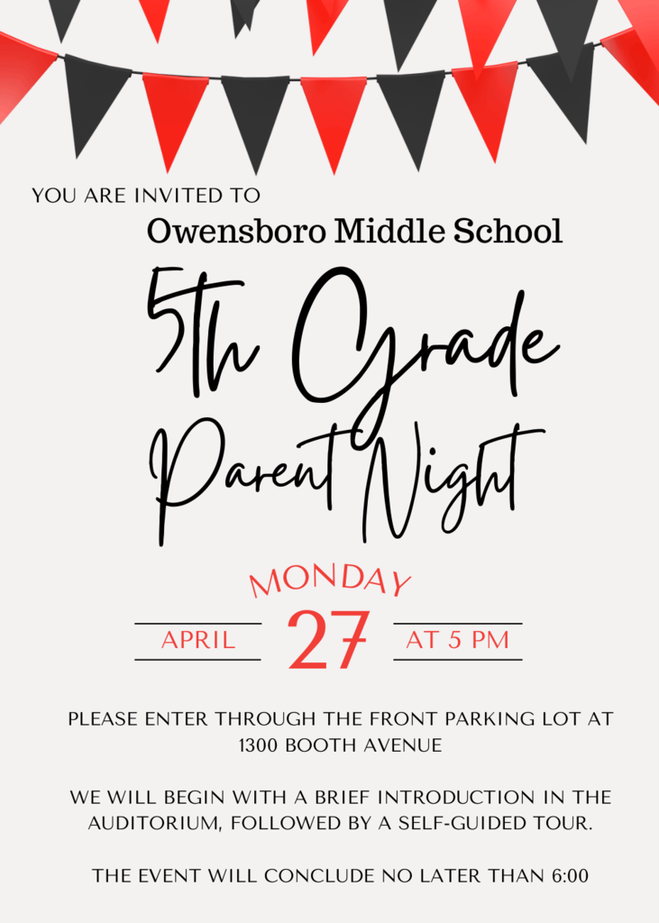 5th Grade Parent Night