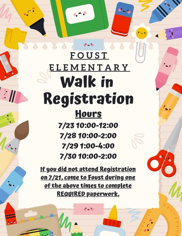 walk in registration 