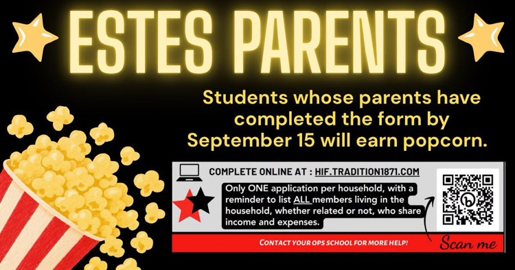 Estes EBF popcorn day