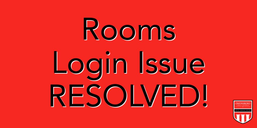Rooms Login Issue RESOLVED!