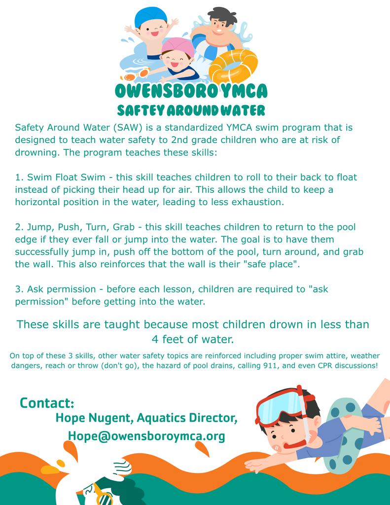 Safe Around Water Flyer
