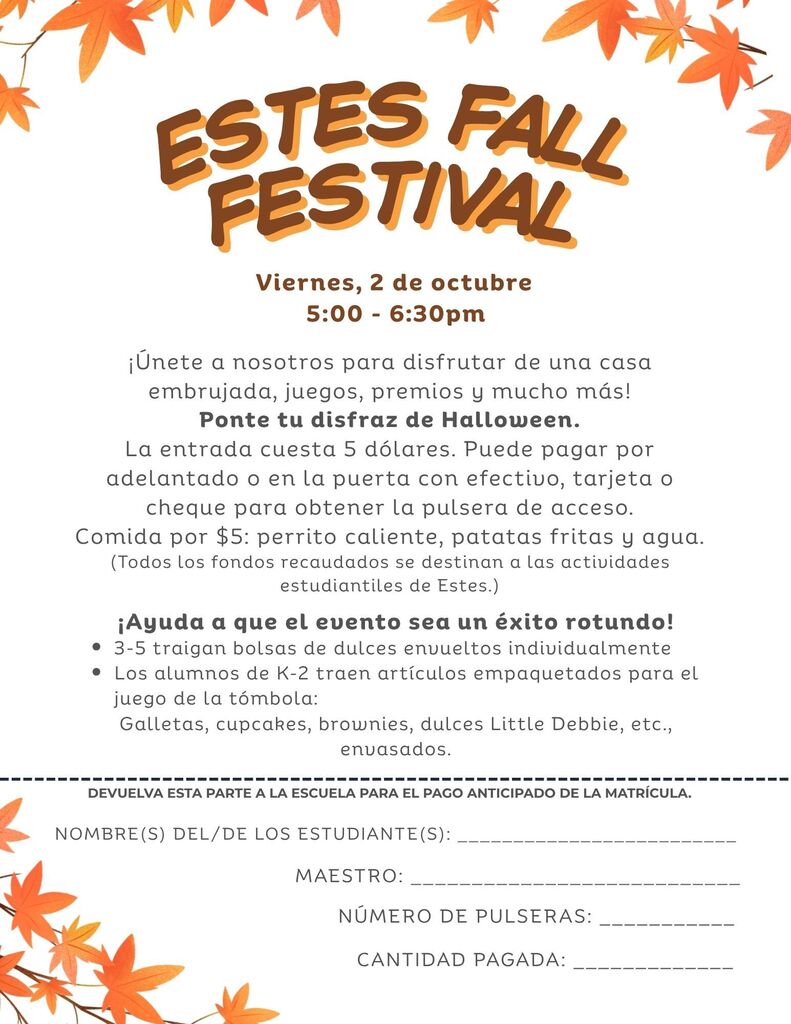 Fall Festival Flyer (Spanish)