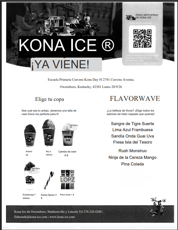 Kona Ice Day #1 (Spanish)