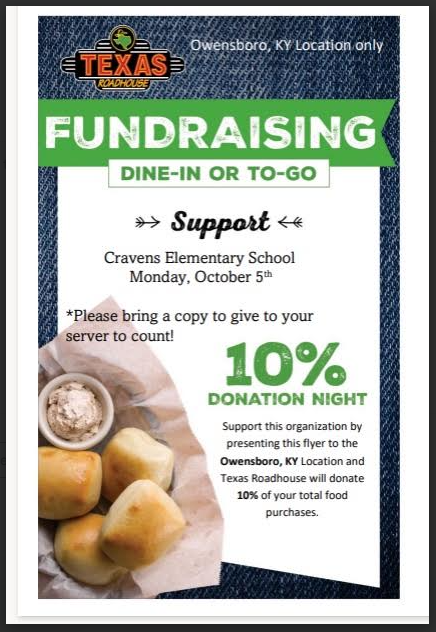 Texas Roadhouse fundraiser