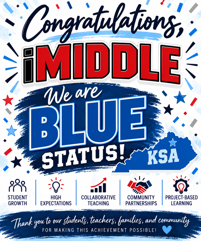 iMiddle Blue Status celebration