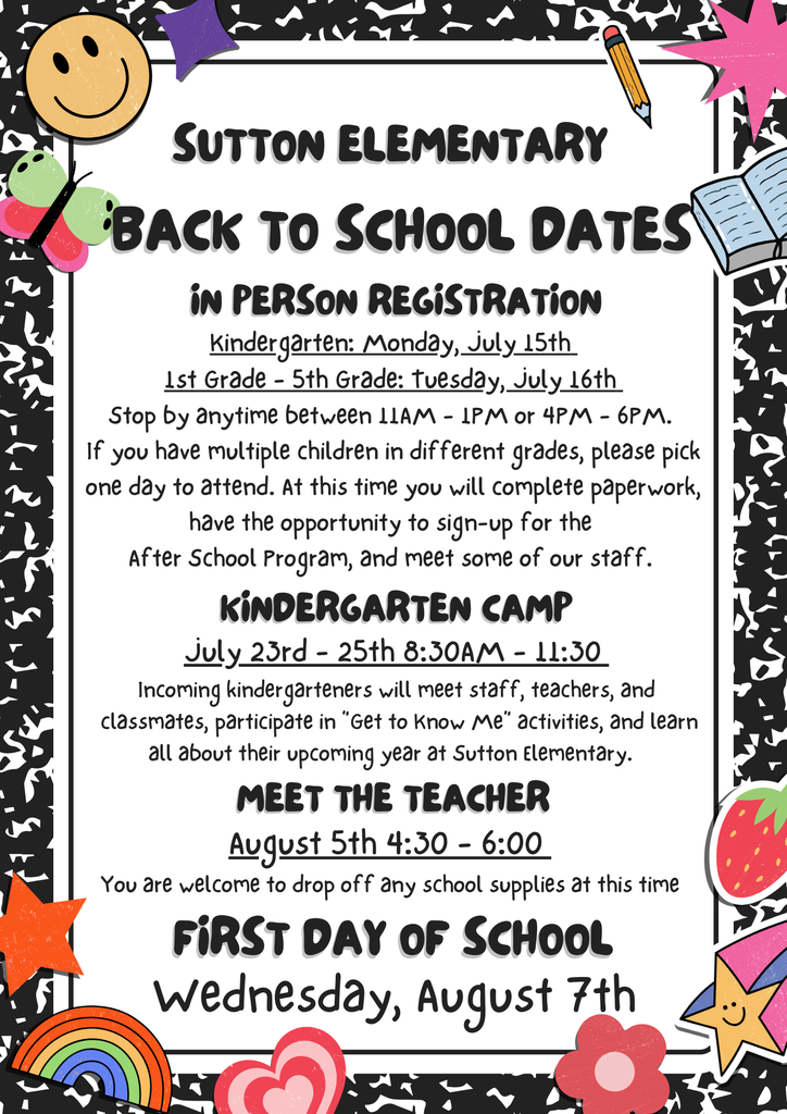 back to school dates