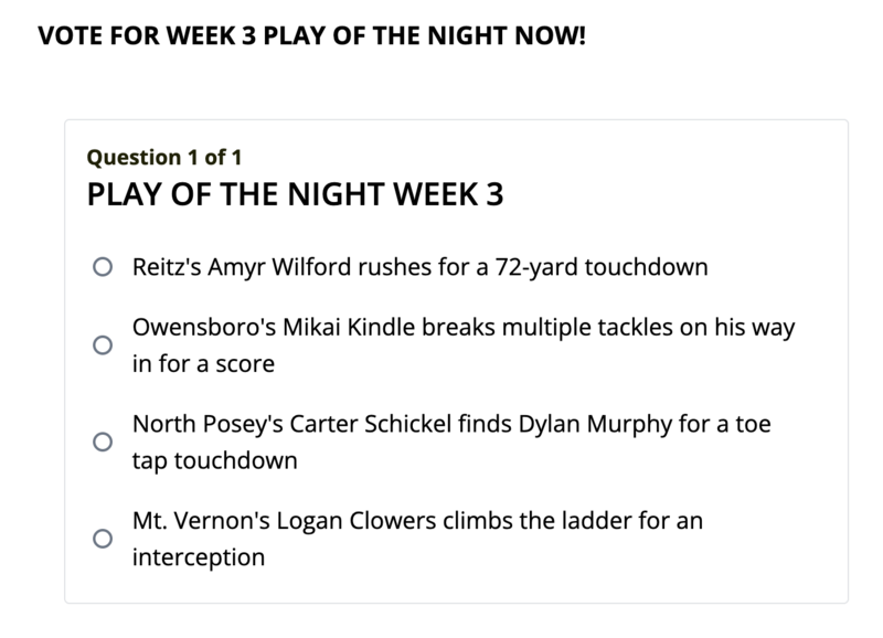 Play of the Night Week 3