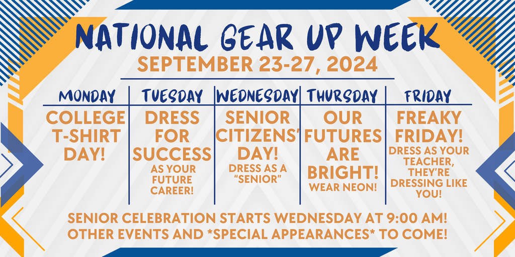 GEAR UP Week Sept 23-27