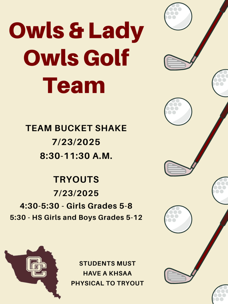 Golf Tryout Flyer