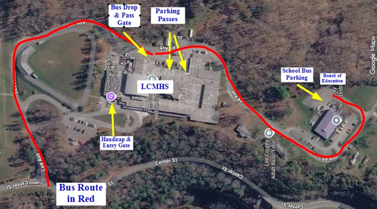 56th District Tournament- Parking Map
