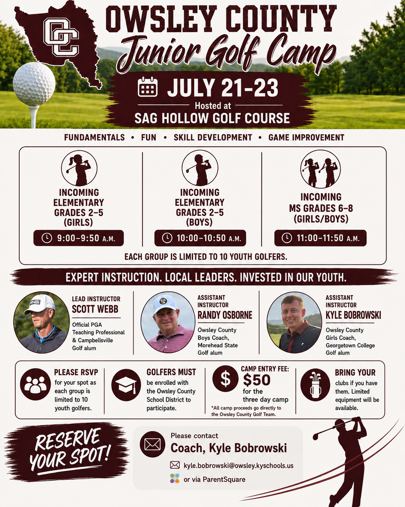 Bitty Golf Camp Flyer
