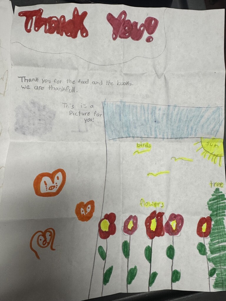 Thank You Note from Children