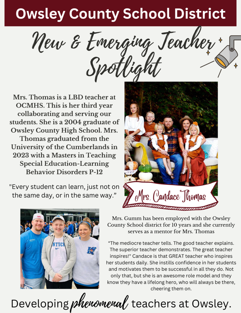 New & Emerging Teacher Spotlight-Mrs. Thomas