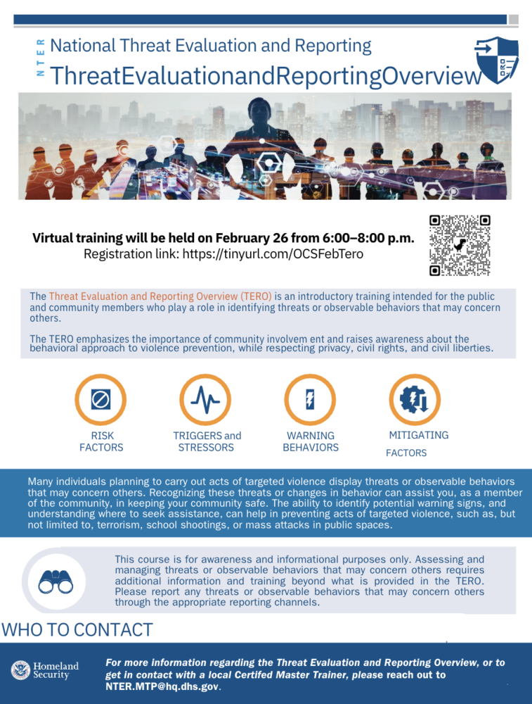 National Threat Evaluation and Reporting