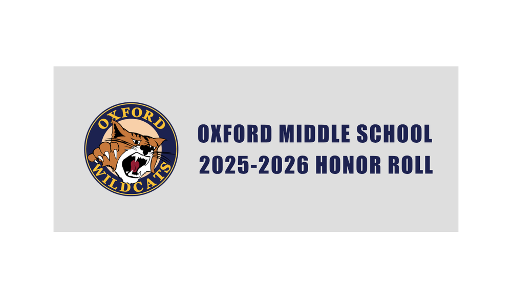 Oxford Middle School 2025-2026 Honor Roll