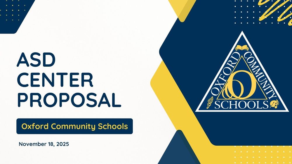 Presentation screen for ASD Center Proposal