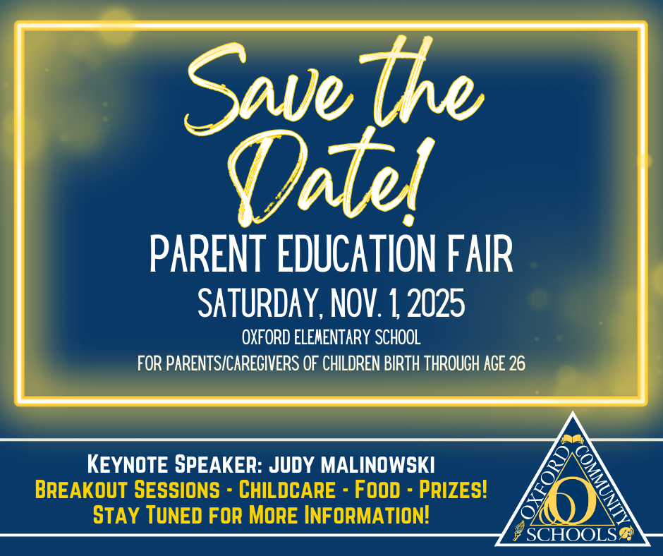 Parent Education Fair- Save the Date!