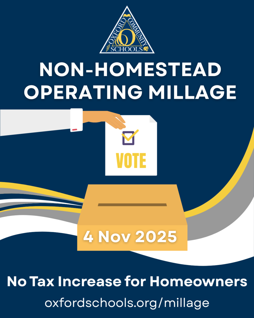 Non-homestead operating millage, vote November 4 2025, No tax increase for homeowners