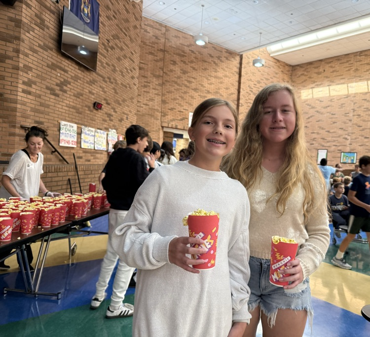 Special thanks to the PTO for the delicious popcorn!
