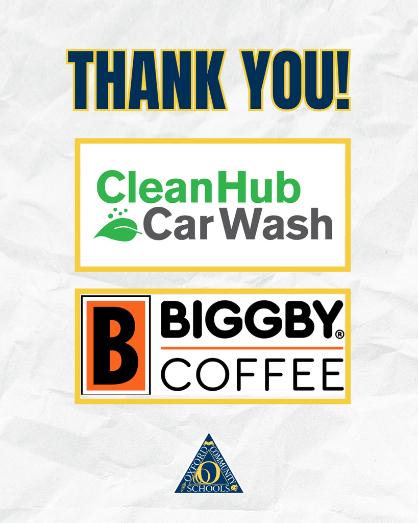 Thank you to Clean Hub Car Wash and Biggby Coffee
