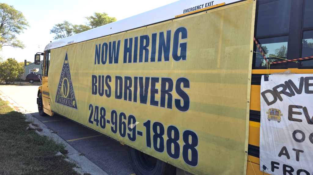 Now Hiring Bus Drivers: 248-969-1888