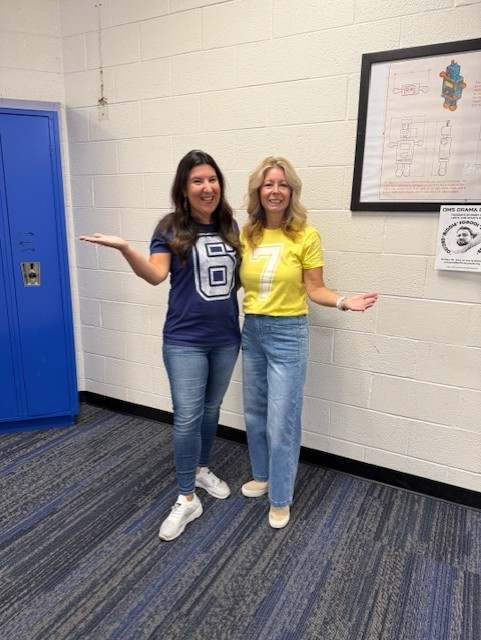 Teachers with 67 shirts