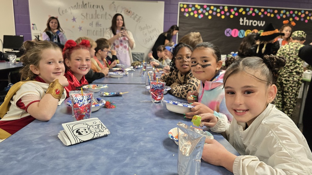 Students in Halloween Costumes