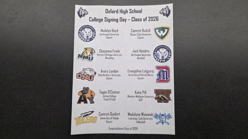 Athletic Signing Program