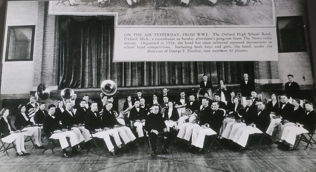 Oxford High School Marching Band in 1931