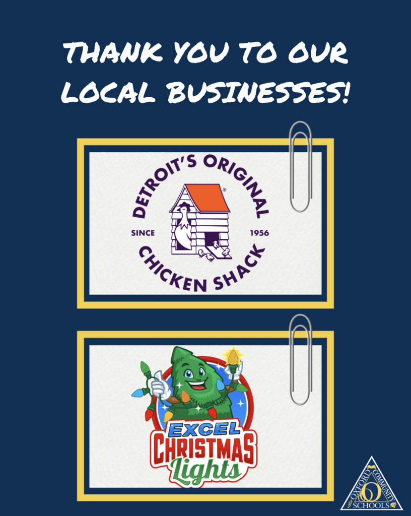Thank you to our local businesses