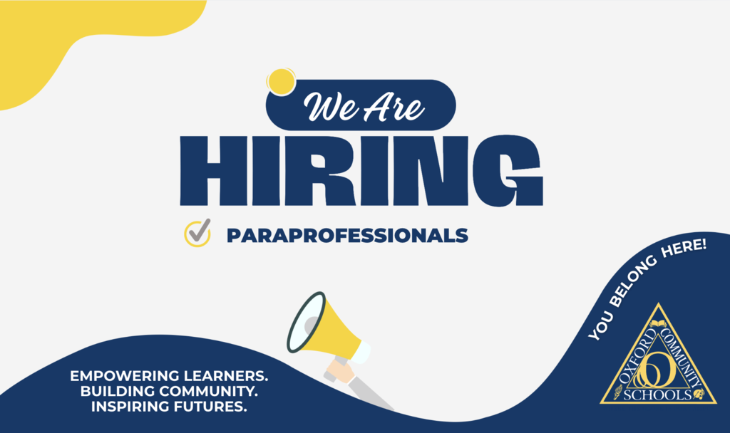 We are hiring paraprofessionals